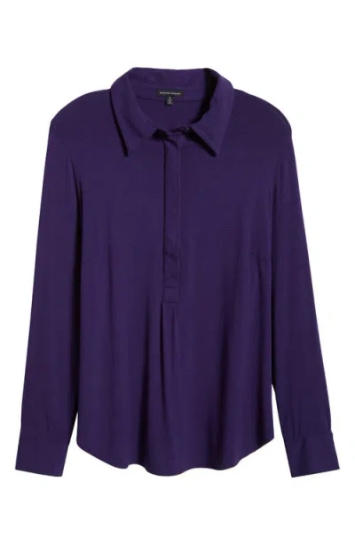 Universal Standard Elbe Popover Shirt In Astral Aura
