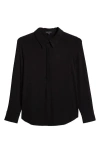 Universal Standard Elbe Popover Shirt In Black