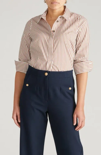 Universal Standard Elbe Popover Stretch Poplin In Neutral