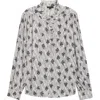 Universal Standard Endora Ruffle Trim Button-up Shirt In Multi