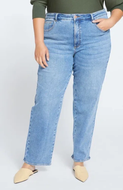 Universal Standard Etta High Waist Ankle Straight Leg Jeans In Blue