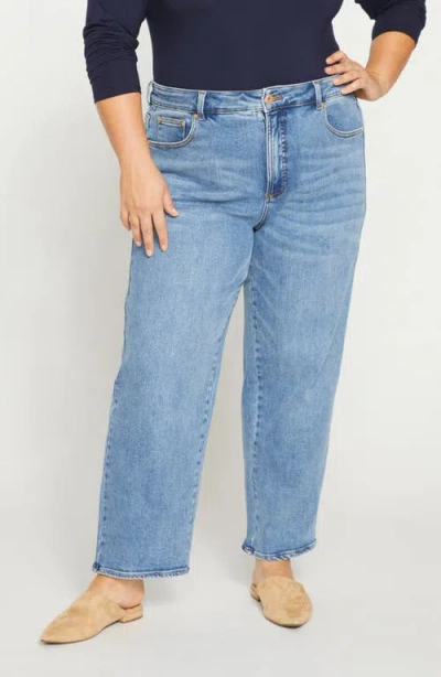 Universal Standard Etta High Waist Ankle Straight Leg Jeans In Blue