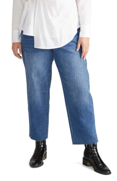 Universal Standard Etta High Waist Ankle Straight Leg Jeans In Blue