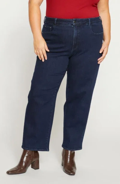 Universal Standard Etta High Waist Ankle Straight Leg Jeans In Multi