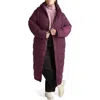 Universal Standard Everest 2 Hooded Long Puffer Coat In Acai