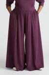 Universal Standard Ezra Wide Leg Lounge Pants In Acai
