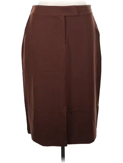 Pre-owned Universal Standard Formal Skirt In Brown