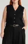 Universal Standard Frankie Sweater Vest In Black