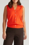 Universal Standard Frankie Sweater Vest In Orange