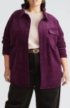 Universal Standard Greenwich Stretch Corduroy Jacket In Violette