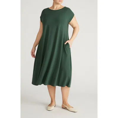 Universal Standard Heatwave Divine Jersey Dress In Green