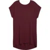 Universal Standard Helen Shift Dress In Black Cherry
