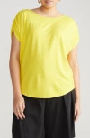 Universal Standard Helena Divine Jersey Top In Yellow