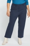 Universal Standard High Waist Stretch Ponte Cigarette Pants In Blue