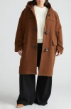 Universal Standard Highlands Duffle Coat In Custom Brown