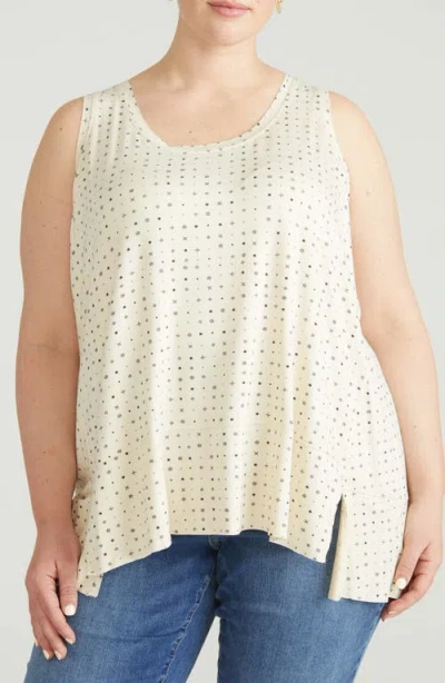 Universal Standard Hudson Liquid Jersey High-low Tank Top In Neutral
