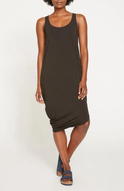 Universal Standard Iconic Geneva Asymmetric Tank Dress In Black