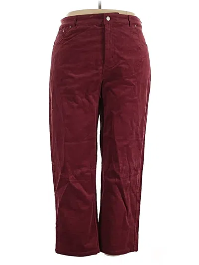 Pre-owned Universal Standard Jeans In Burgundy