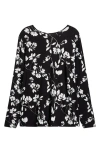 Universal Standard Joan Relaxed Fit T-shirt In Moonlit Garden Print