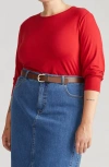 Universal Standard Joan Relaxed Fit T-shirt In Red