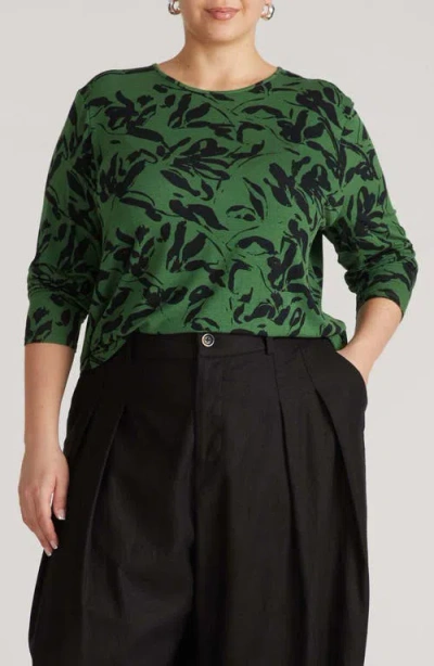 Universal Standard Joan Relaxed Fit T-shirt In Green