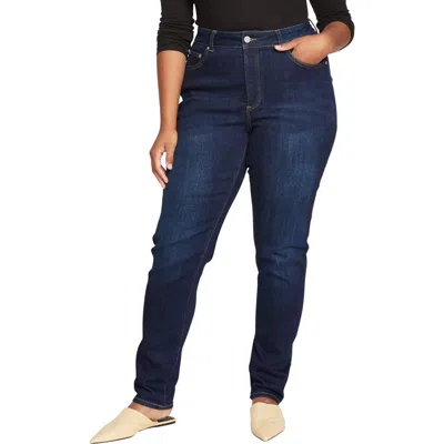 Universal Standard Joni Curve High Waist Slim Jeans In Blue