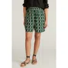 Universal Standard Juniper Pull-on Linen Blend Shorts In Green