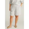 Universal Standard Juniper Pull-on Linen Blend Shorts In White