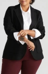 Universal Standard Kidjo Wool Blend Jacket In Black