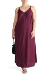 Universal Standard Kite Linen Blend Maxi Dress In Purple