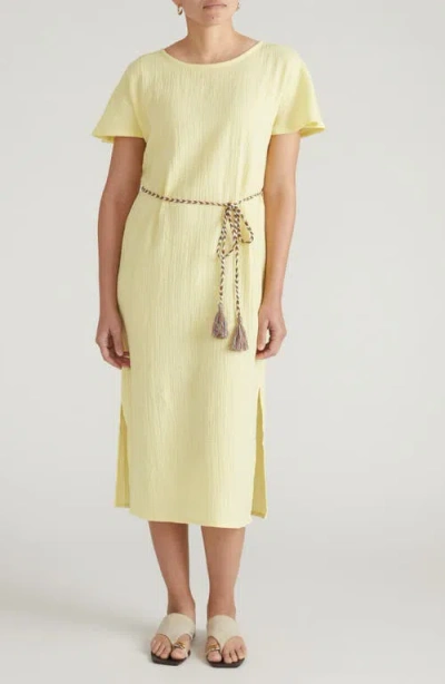 Universal Standard Landsbury Cotton Gauze Dress In Brown