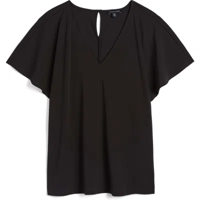 Universal Standard Lansbury Crepe Jersey Top In Black
