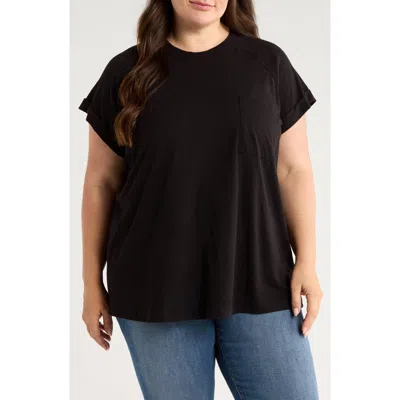Universal Standard Light As Air Short Sleeve T-shirt In Black