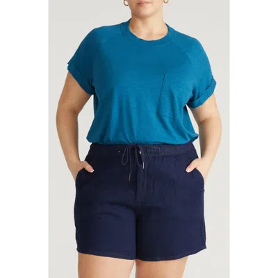 Universal Standard Light As Air Short Sleeve T-shirt In Blue