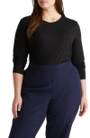 Universal Standard Light As Air Tie Front Top In Black