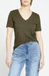 Universal Standard Light As Air V-rex T-shirt In Nori