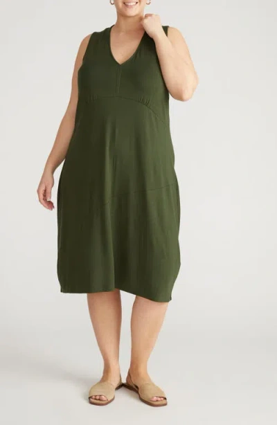 Universal Standard Lila Jersey Dress In Green