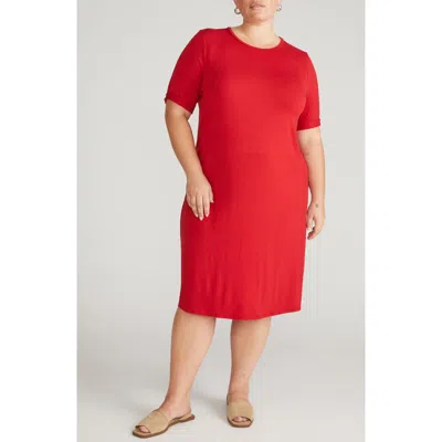 Universal Standard Lily Liquid Jersey Dress In Red