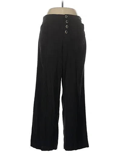 Pre-owned Universal Standard Linen Pants In Black