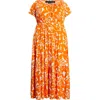 Universal Standard Liquid Jersey Maxi Dress In Orange