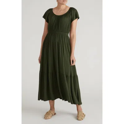 Universal Standard Liquid Jersey Maxi Dress In Green
