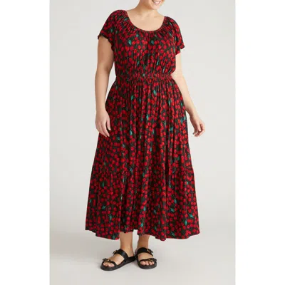 Universal Standard Liquid Jersey Maxi Dress In Red