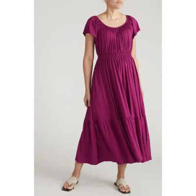 Universal Standard Liquid Jersey Maxi Dress In Rothko Purple