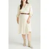 Universal Standard Liquid Long Sleeve Dress In Neutral