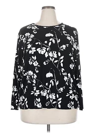 Pre-owned Universal Standard Long Sleeve Blouse In Black