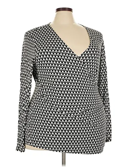 Pre-owned Universal Standard Long Sleeve Blouse In Black