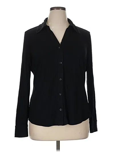 Pre-owned Universal Standard Long Sleeve Blouse In Black