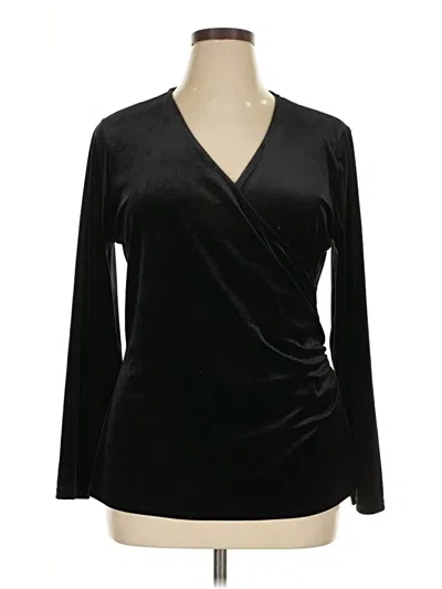 Pre-owned Universal Standard Long Sleeve Blouse In Black