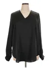 Universal Standard Long Sleeve Blouse In Black
