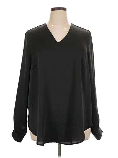 Universal Standard Long Sleeve Blouse In Black
